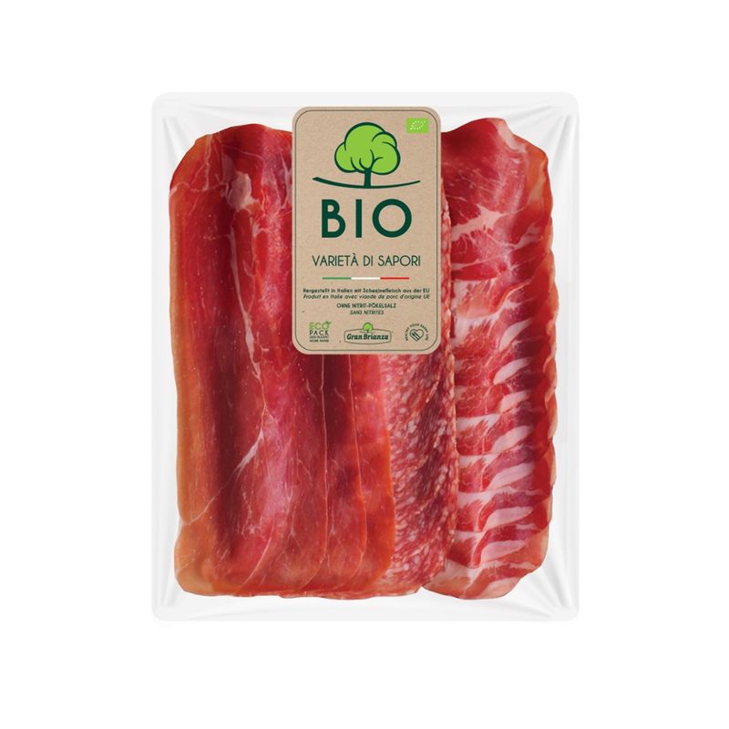 GRAN BRIANZA AFF. Varietà di Salumi BIO 80g 6pz Nitrite Free - Produktbild