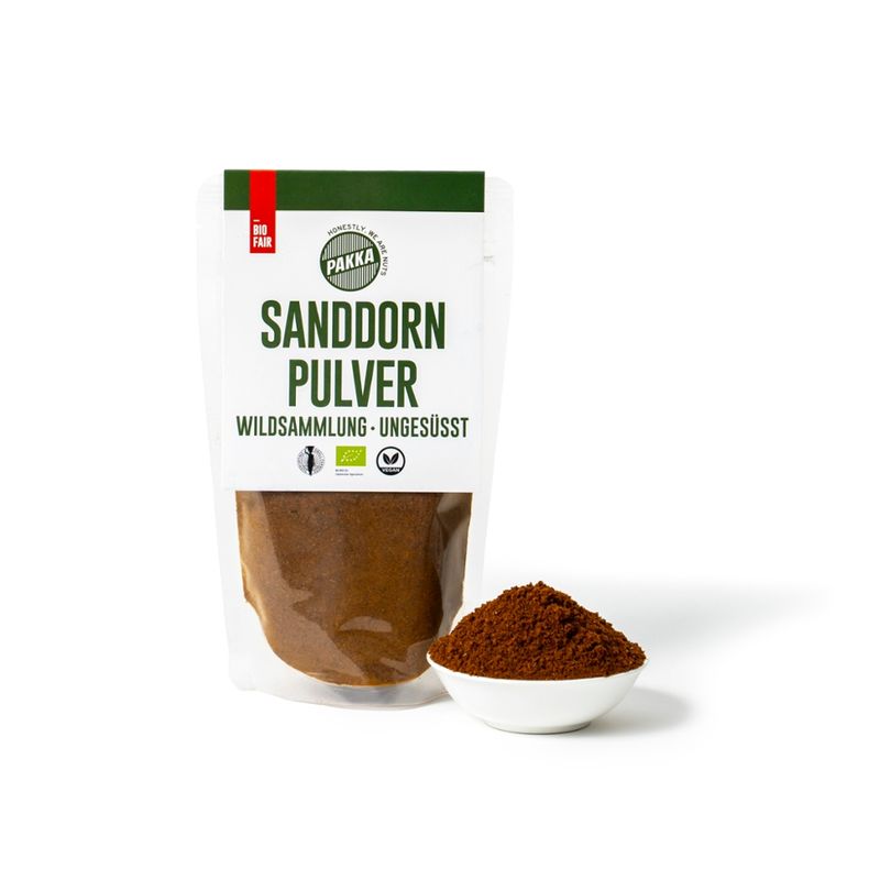 Pakka Sanddornpulver, Bio, 125g - Produktbild