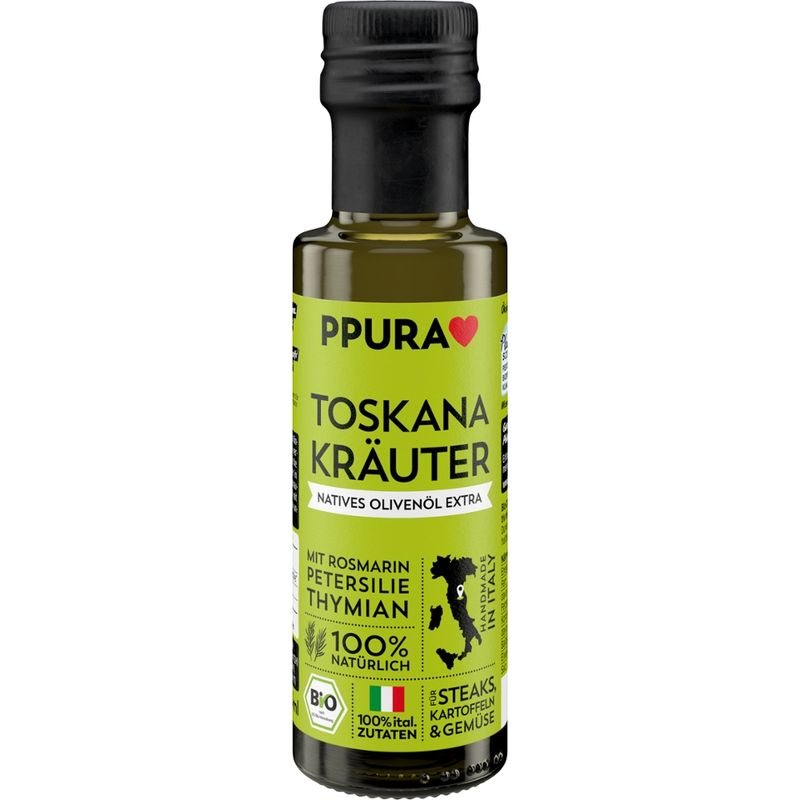 PPURA Olivenöl Toskana Kräuter BIO - mit Rosmarin, Petersilie - Produktbild