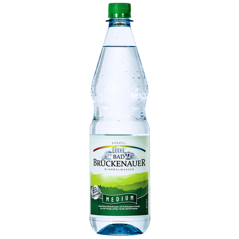 Staatl. Mineralbrunnen AG Bad Brückenau Staatl. Bad Brückenauer Mineralwasser medium 12 x 1,0l PET - Produktbild