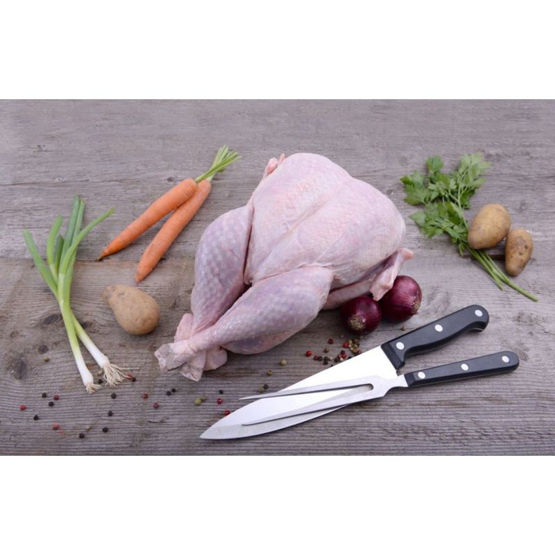 Freiländer Bio Geflügel Bio Freiland Pute, ganz, frisch, mit Hals, mit Innereien, vac., HLK A - Produktbild