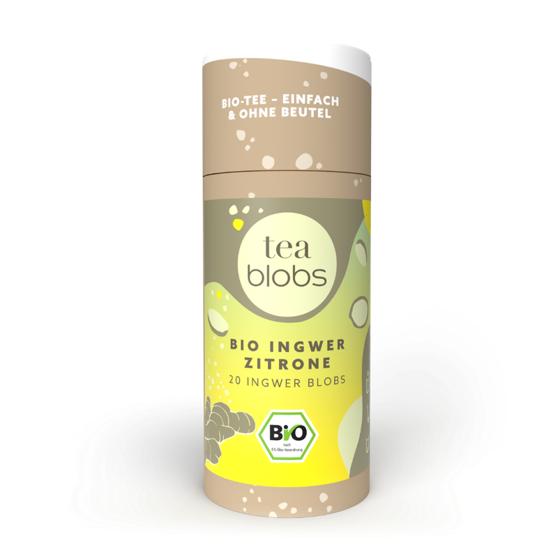 TeaBlobs TeaBlobs BIO Ingwer Zitrone – Bio-Ingwertee Zubereitung als natürlicher, auflösender TeaBlob - Produktbild