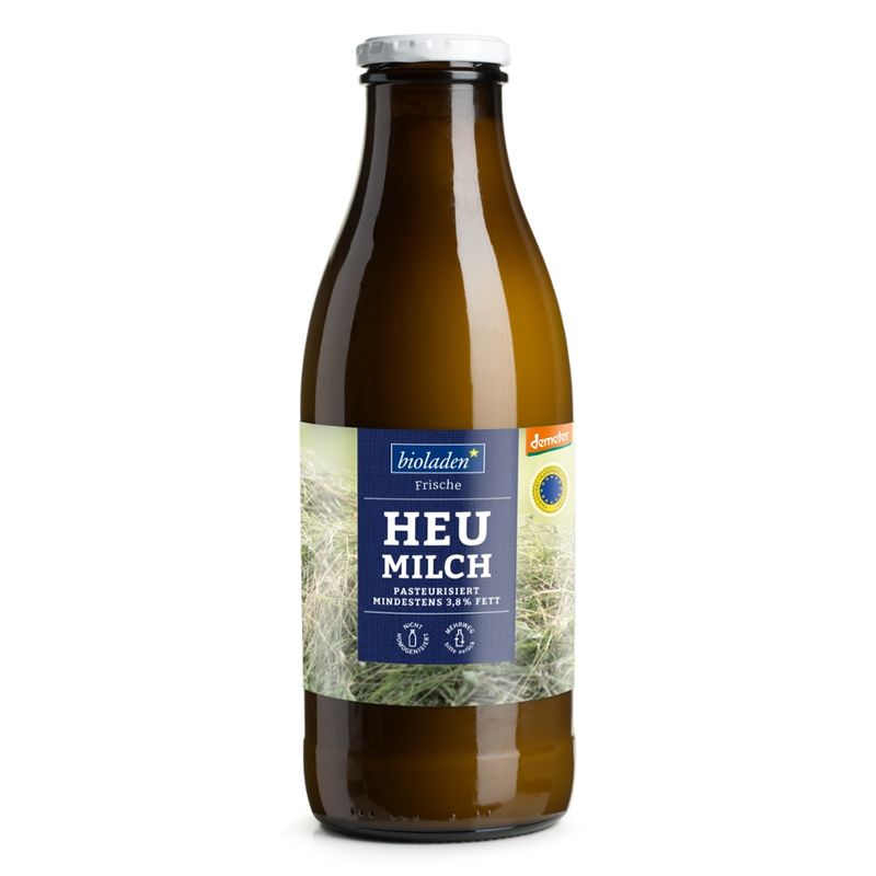 bioladen Heumilch in der Flasche, mind. 3,8 % Fett, Demeter, g.t.S. - Produktbild
