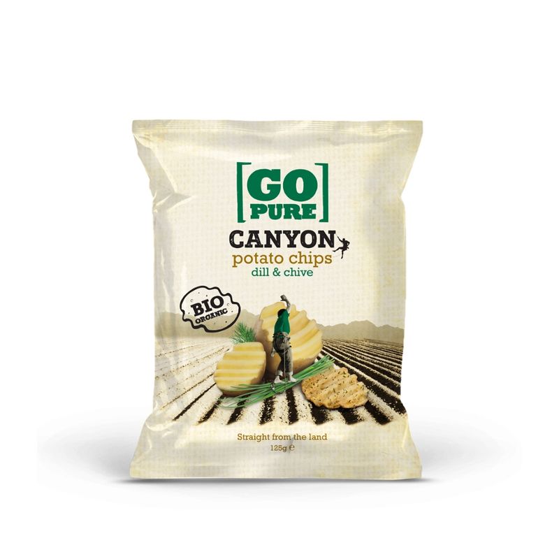 GoPure Canyon potato chips dill & chive vegan/glutenfrei - Produktbild