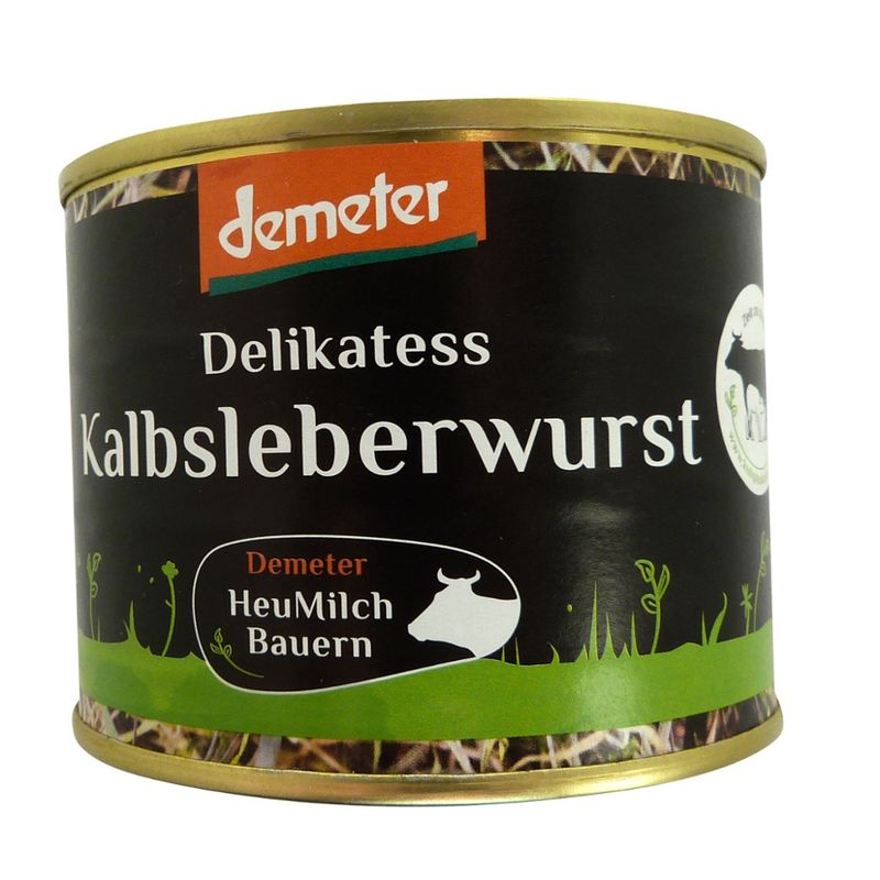 Demeter HeuMilchBauern Demeter Kalbsleberwurst Dose - Produktbild