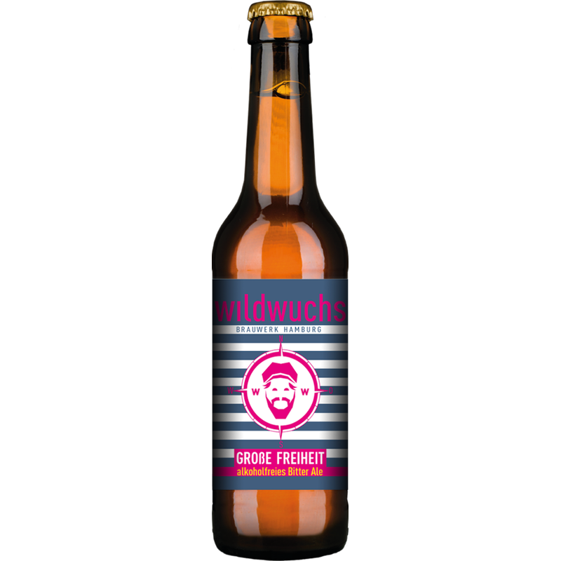 Wildwuchs Brauwerk Hamburg Große Freiheit – Alkoholfreies Bitter Ale - Produktbild