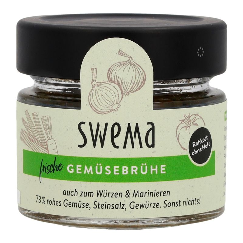 SweMa Frische Gemüsebrühe klassisch, 85g für 3 Liter - 73% Gemüse, Steinsalz, Gewürze. Sonst nichts! - Produktbild
