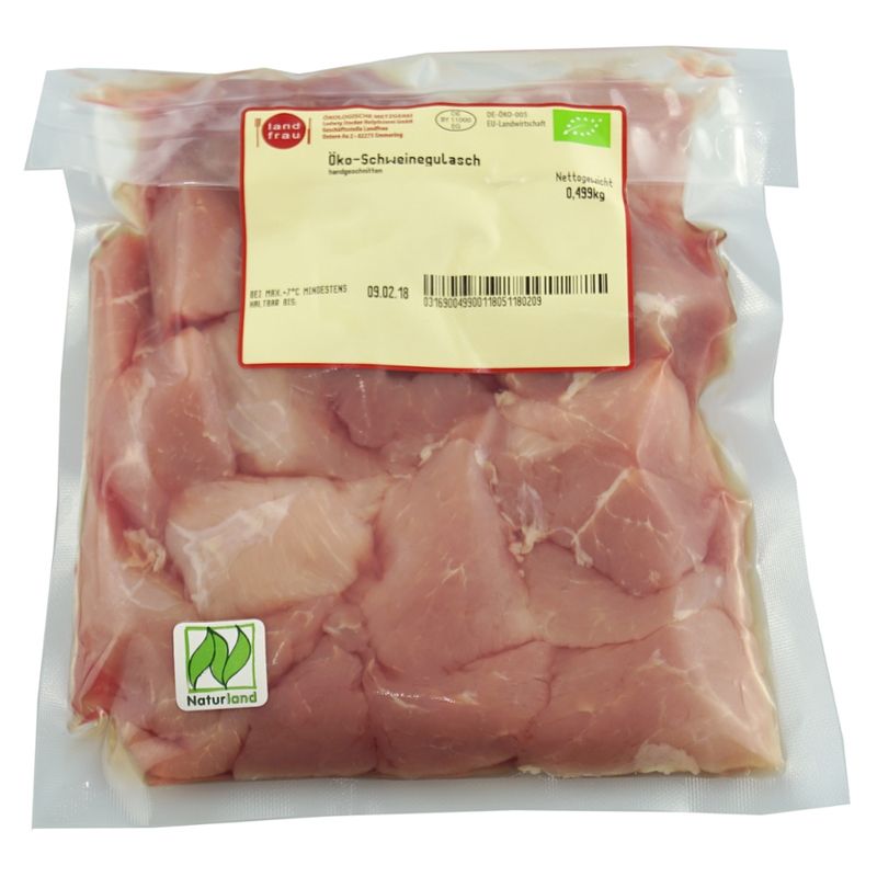 Landfrau Öko-Schweinegulasch Premium geschnitten - Produktbild