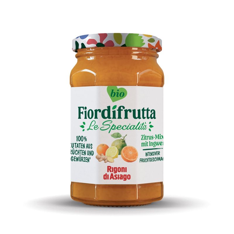 Rigoni di Asiago S.R.L.  Fiordifrutta Bio Citrus-Ingwer-Mix-Aufstrich - Produktbild