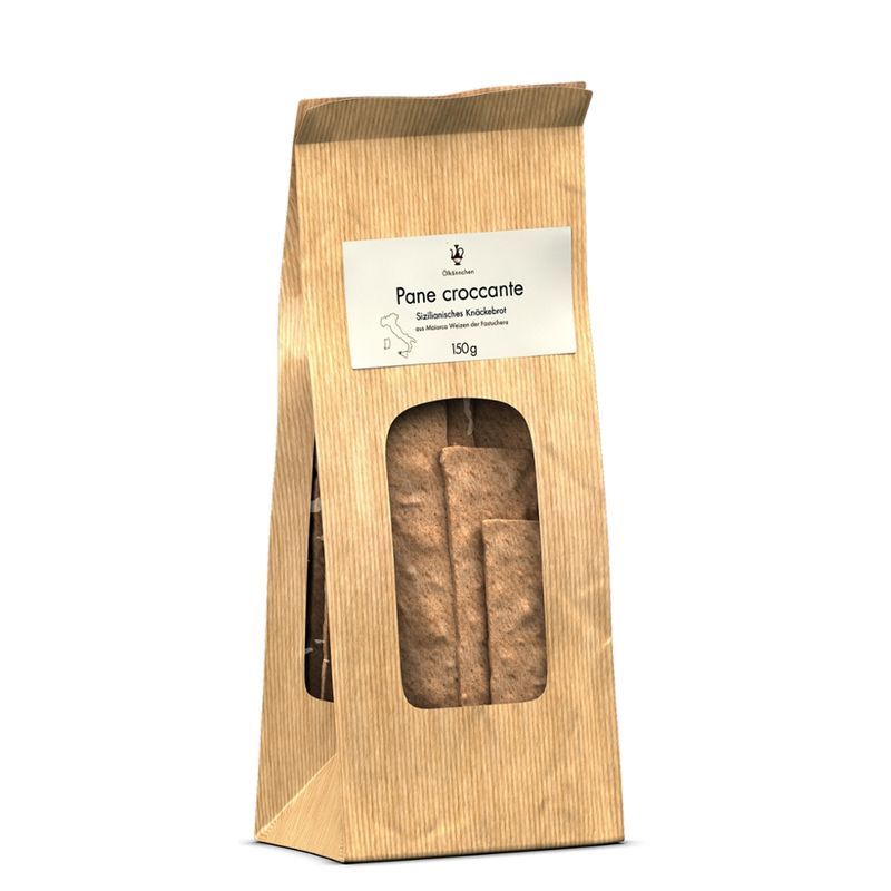 Ölkännchen ÖK Pane croccante da Fastuchera, Knäckebrotsnack (Stücke) von Sizilien IT 150g – aus Maiorca-Weizen - Produktbild