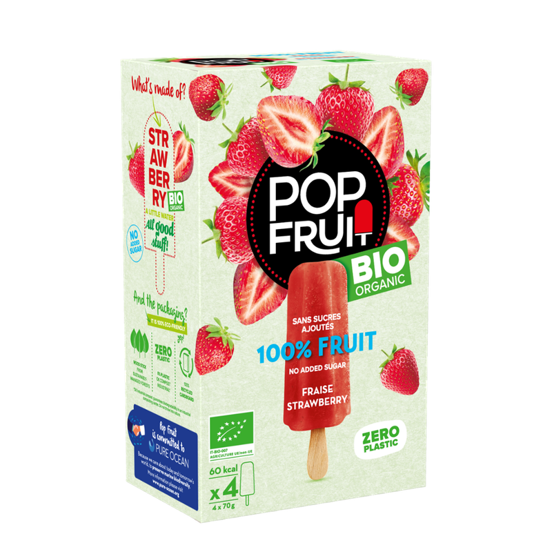 POP FRUIT POP FRUIT FRAISE 100% BIO - Produktbild