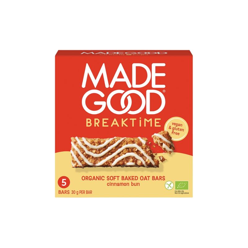 MadeGood MadeGood Breaktime Bio Haferriegel Cinnamon Bun (5 Riegel x 30g) 150g - Produktbild