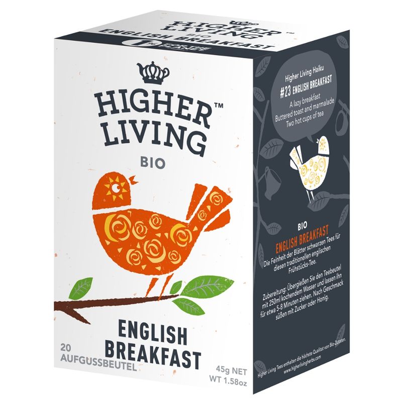 Higher Living Schwarzer Tee English Breakfast - Produktbild