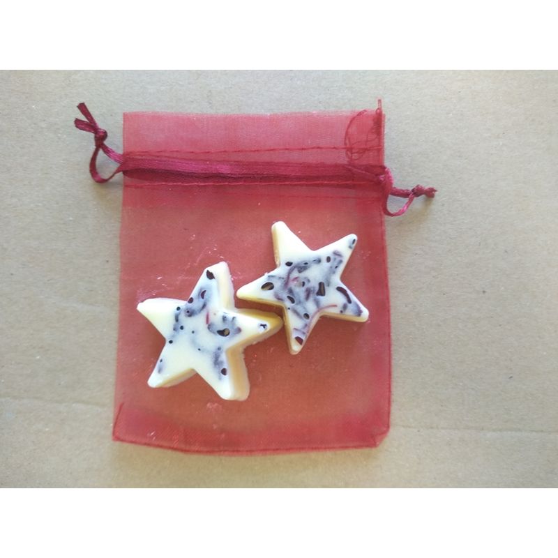 Bademeisterei Bademeisterei Bio & Vegane Badesterne-Set zimtiges Pfläumchen 2x15g - Produktbild