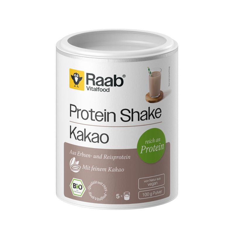 Raab Vitalfood Bio Protein Shake Kakao (ohne Soja) - Produktbild