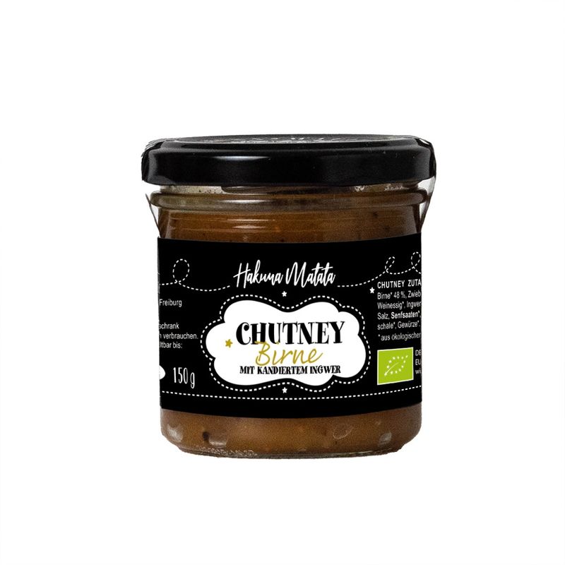 Hakuna Matata  Bio Chutney Birne mit kandiertem Ingwer - Produktbild