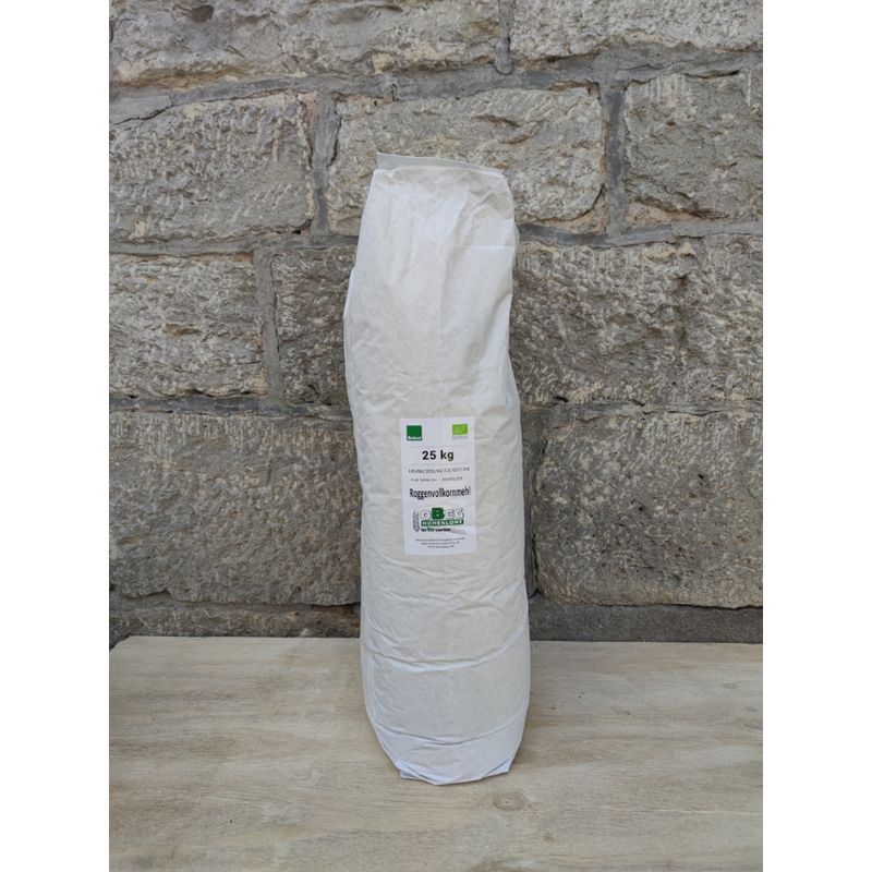 OBEG Bioland Roggenvollkornmehl OBEG, gesackt, 25 kg - Produktbild