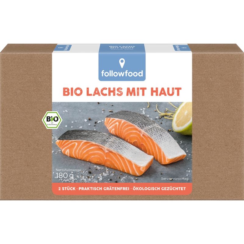 followfood Bio-Lachs Filets mit Haut - Produktbild