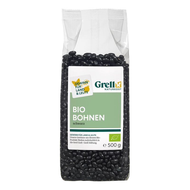 Grell Naturkost Bohnen schwarz - Produktbild