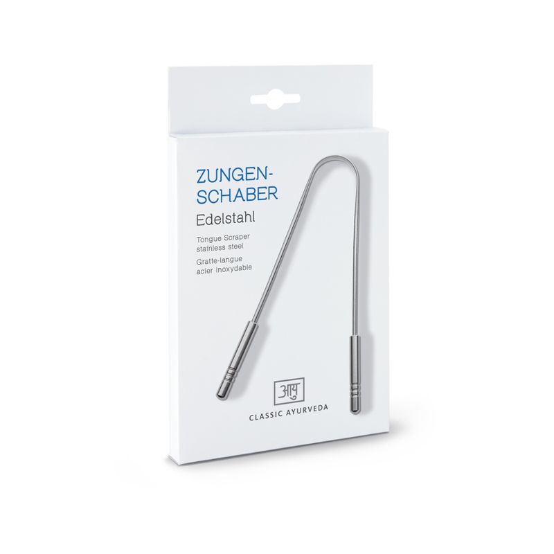Classic Ayurveda Zungenschaber, Edelstahl - Produktbild