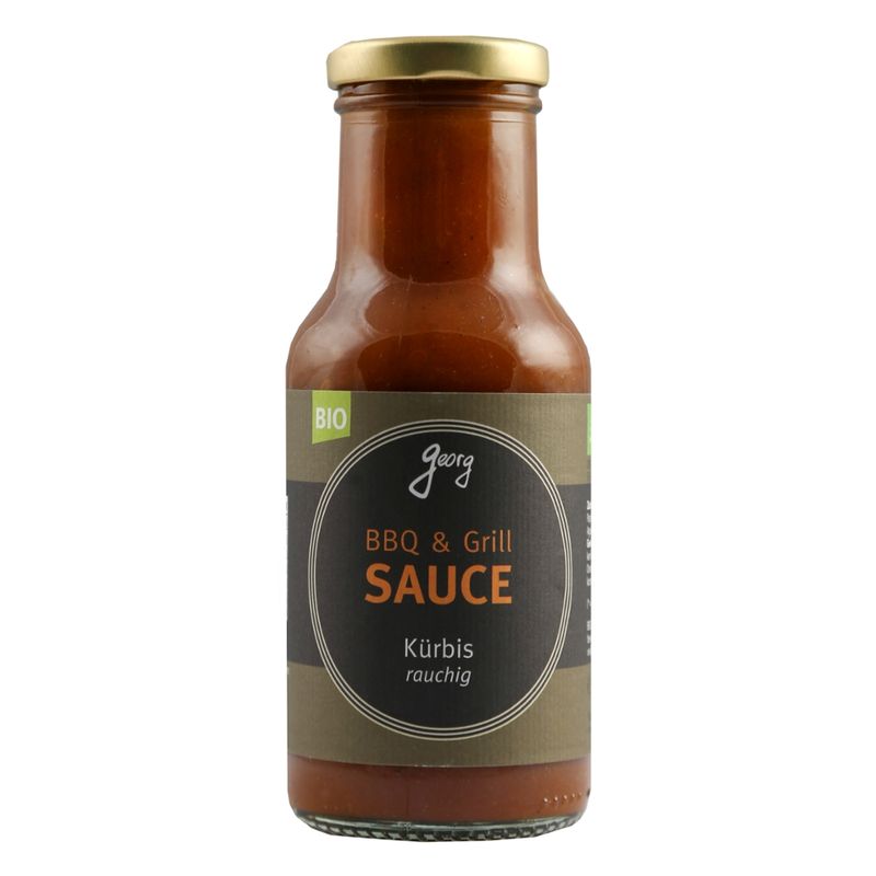 Georg BBQ & Grill SAUCE Kürbis rauchig Bio - vegan - mit Hokkaidokürbis -  ohne Tomate - Produktbild