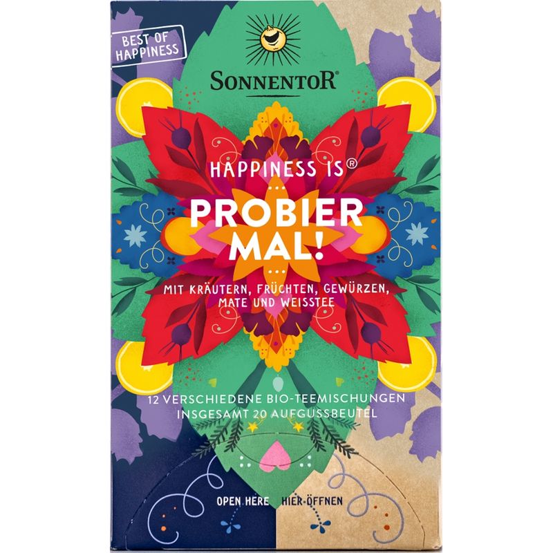 Sonnentor Happiness is® Probier mal!, Doppelkammerbeutel - Produktbild