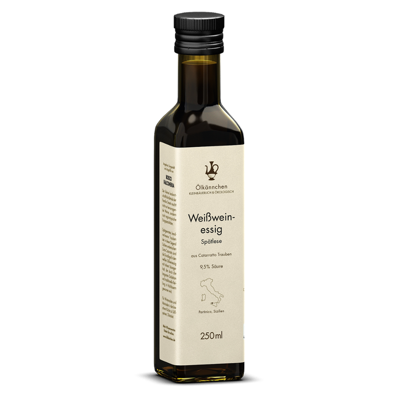 Ölkännchen Ölkännchen Bosco Falconeria Spätleseessig aus Catarratta Trauben 9,5% Säure, Sizilien IT 250ml - Produktbild