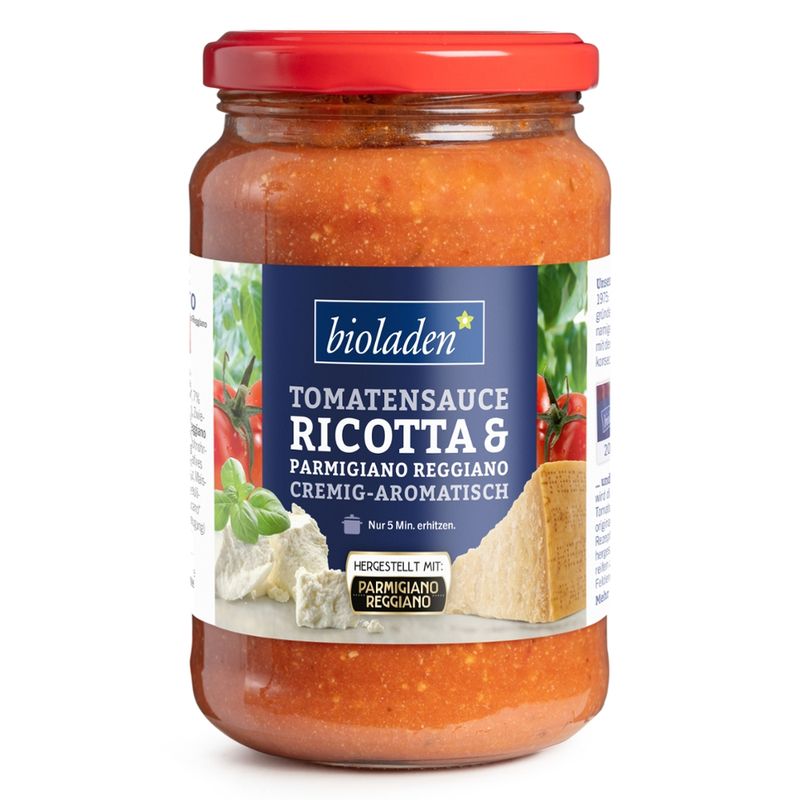 bioladen Tomatensauce Ricotta & Parmigiano Reggiano - Produktbild