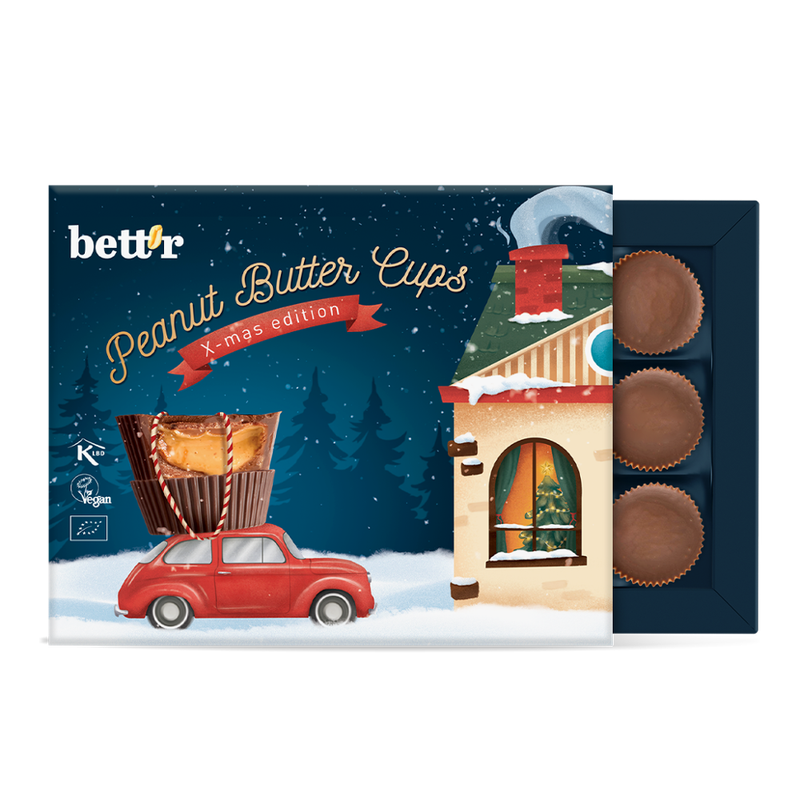 Bett'r Christmas Box of peanut butter cups 156 g Bettr - Produktbild