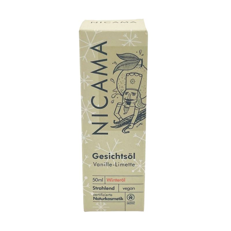 NICAMA Winter-Edition: Gesichtsöl 50ml Vanille-Limette - Produktbild