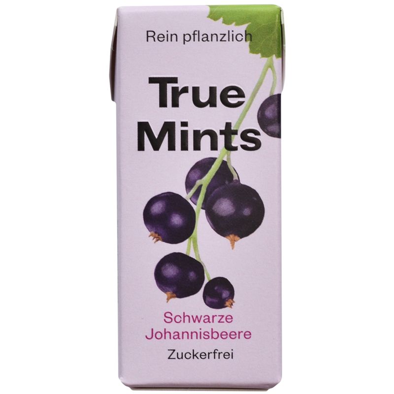 True Gum True Mints - Schwarze Johannisbeere, 13g - Produktbild