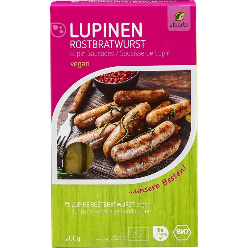 Alberts Lupinen Rostbratwürstchen - Produktbild
