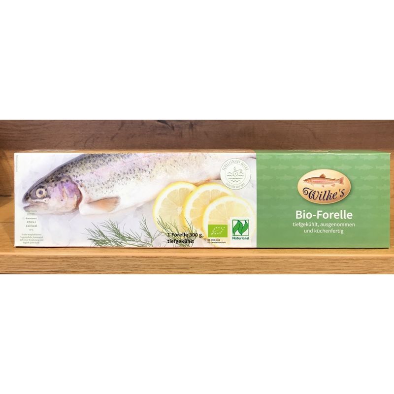 Wilke's Bioforelle tiefgekühlt, ausgenommen und küchenfertig 5 x 300 g - Produktbild