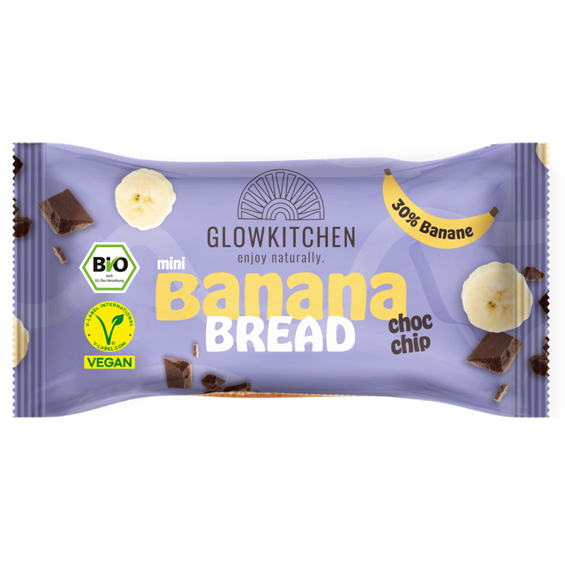 Glowkitchen Glowkitchen Banana Bread Mini Choc Chip 70g - Produktbild