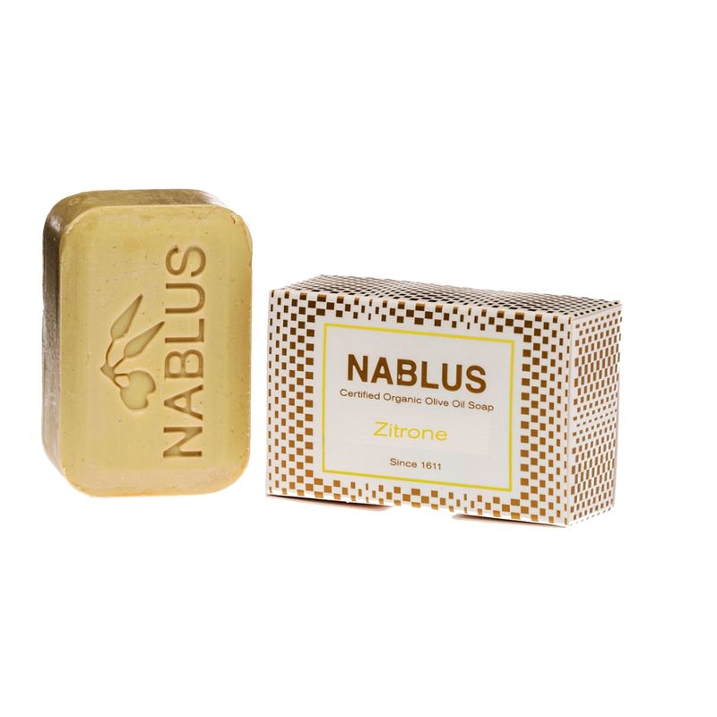 Nablus Soap Olivenölseifen Nablus Soap Natürliche Olivenseife Zitrone - Produktbild