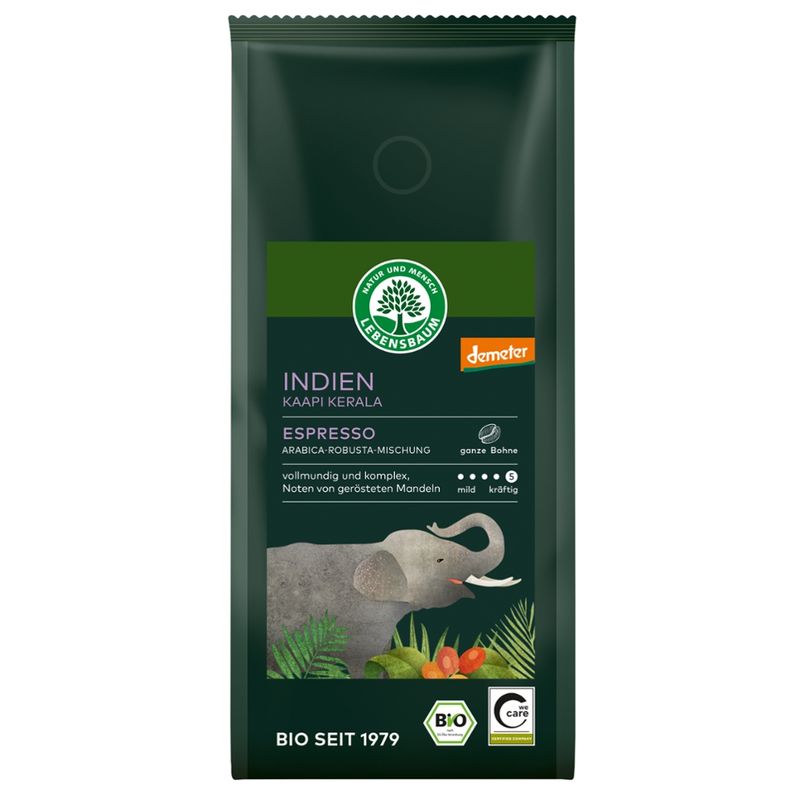 LEBENSBAUM Indien Kaapi Kerala Espresso, ganze Bohne - Produktbild