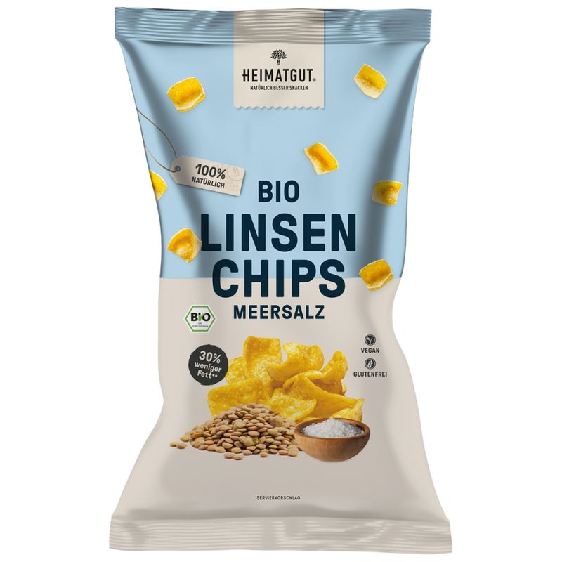 Heimatgut Heimatgut Bio Linsenchips Meersalz - Produktbild