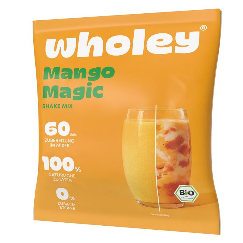 Wholey Wholey Mango Magic ready-to-blend Shake aus schockgefrorenen Bio-Zutaten - Produktbild