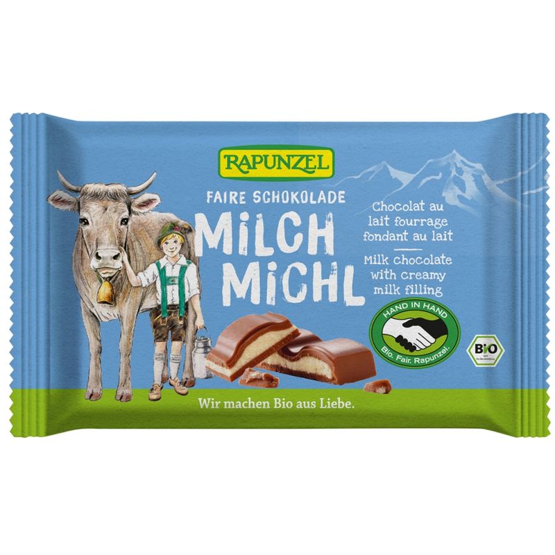Rapunzel Milch Michl Schokolade mit Milchfüllung HIH - Produktbild