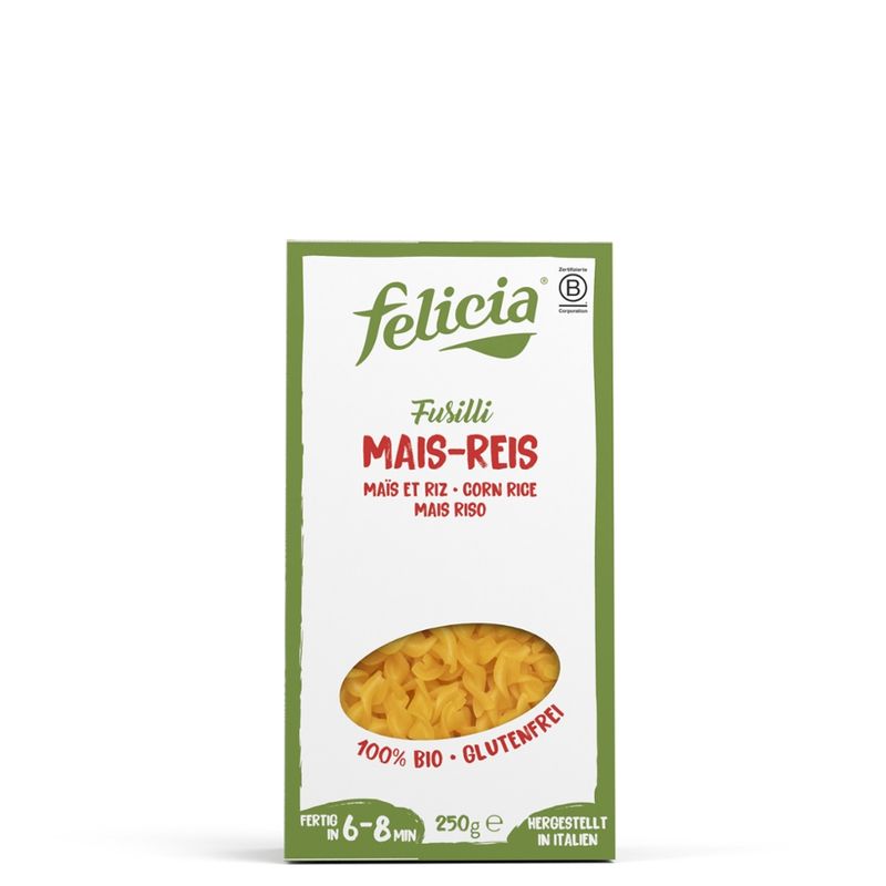 Felicia Felicia Bio Mais-Reis Fusilli glutenfrei - Produktbild