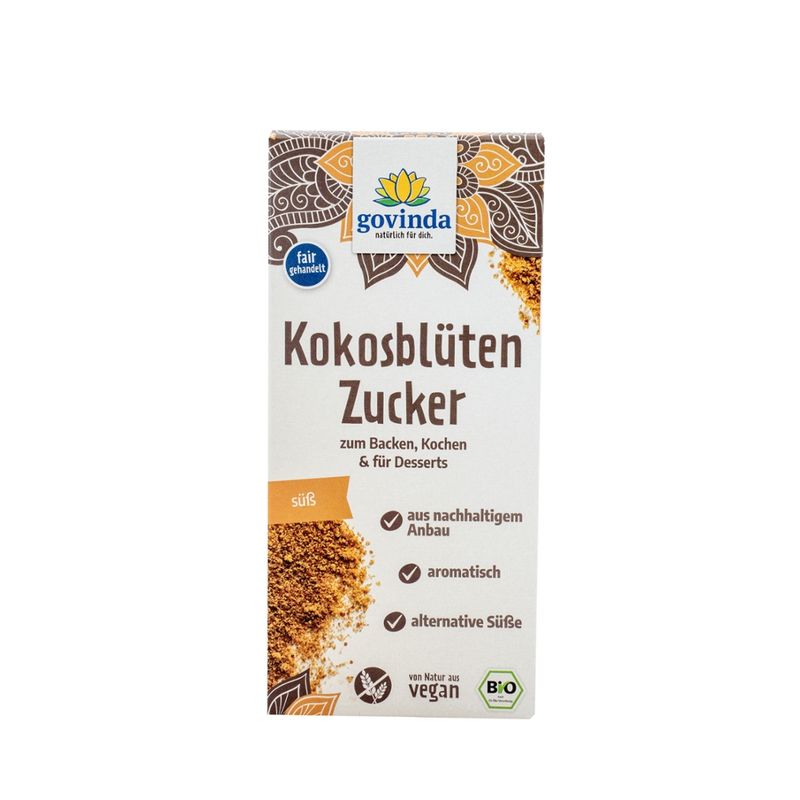 Govinda Kokosblüten Zucker zum Backen, Kochen & für Desserts - Produktbild
