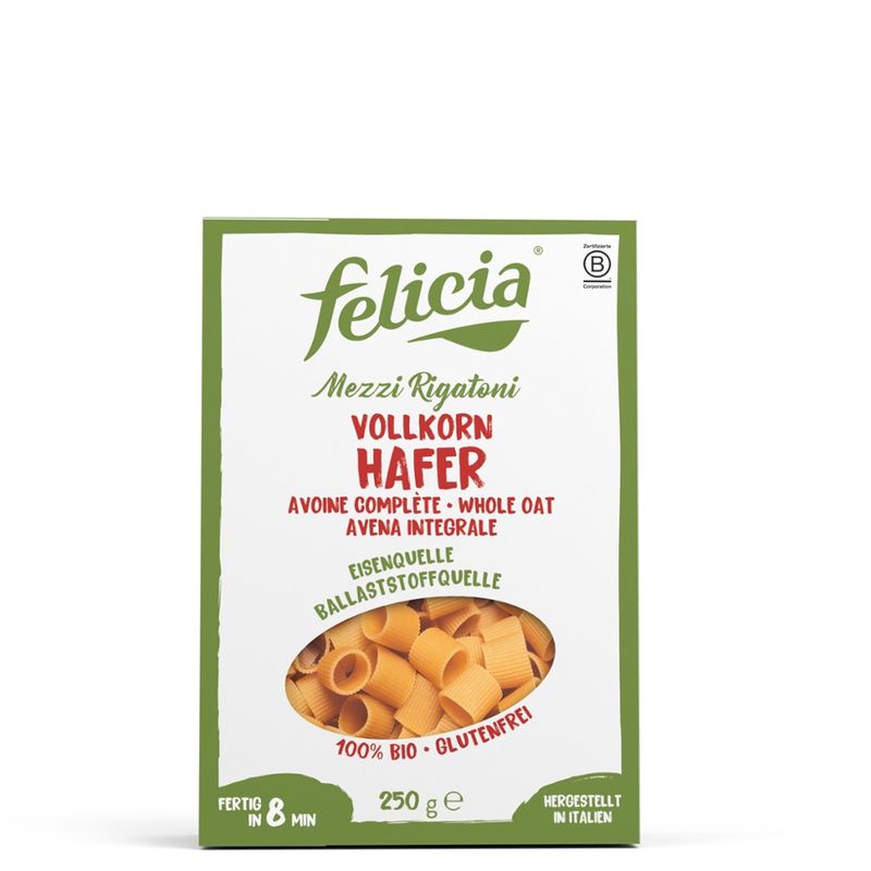 Felicia Felicia Bio Hafer Mezzi Rigatoni glutenfrei - Produktbild