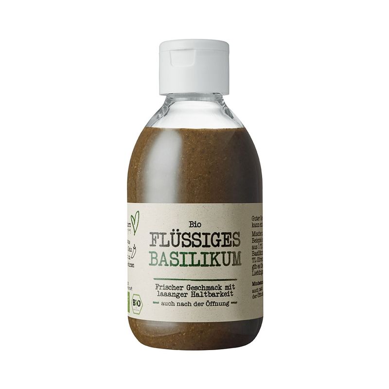 Northern Greens Northern Greens Bio Flüssiger Basilikum 240 ml, die neue Art Dein Essen zu würzen - Produktbild