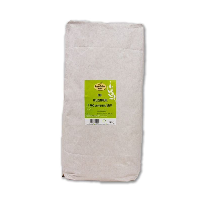 Rosenfellner Mühle & Naturkost Bio Weizenmehl T700 universal 5kg - Produktbild