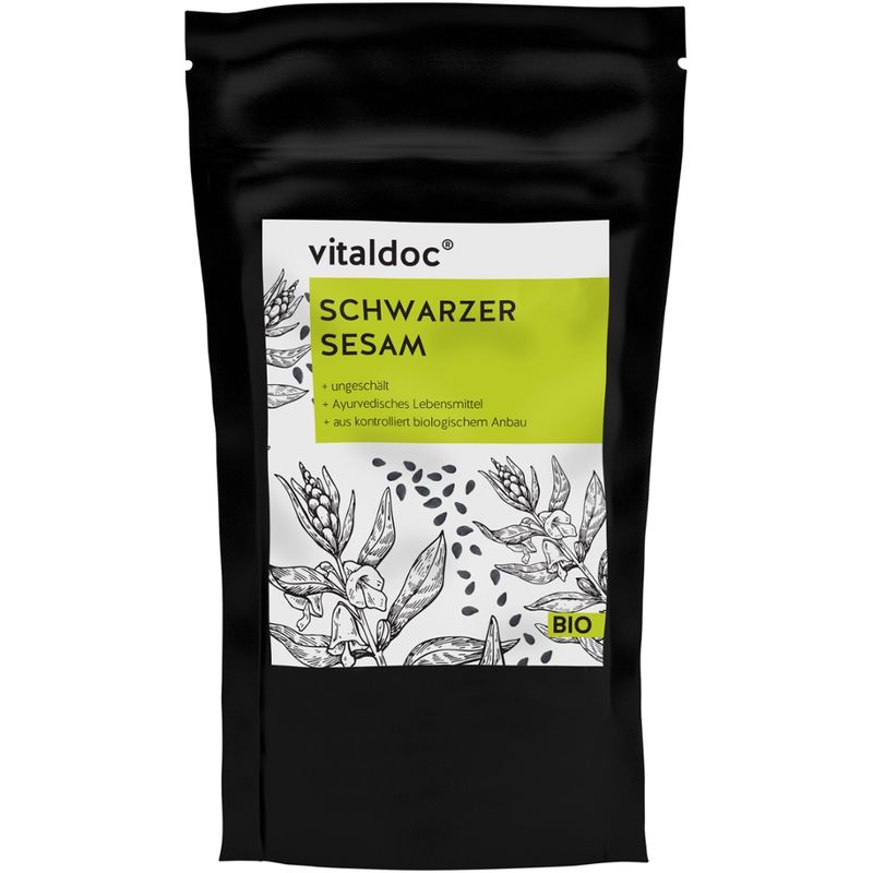 vitaldoc vitaldoc® BIO Schwarzer Sesam, ungeschält - Produktbild
