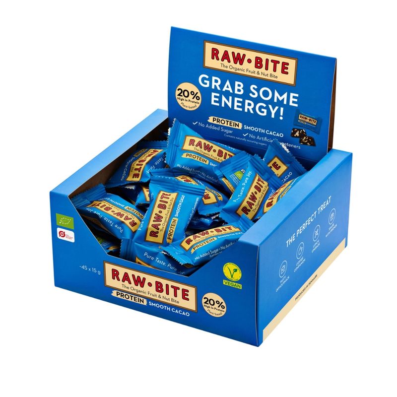 Raw Bite Raw Bite Snack Box Smooth Cacao 45x15g - Produktbild