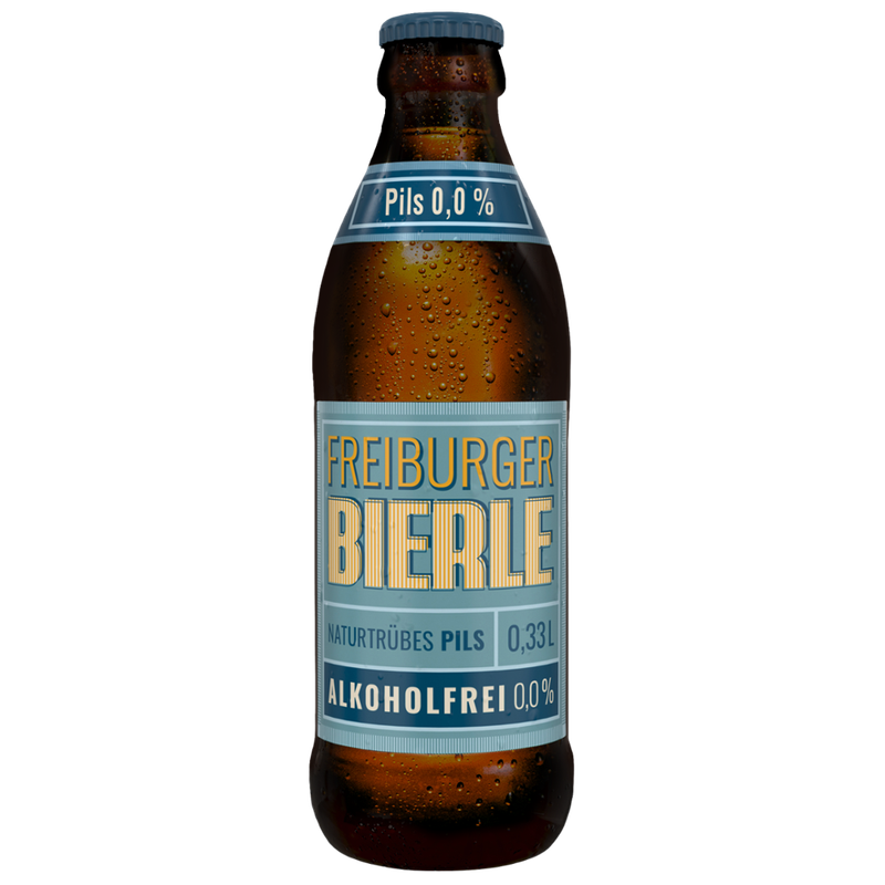 Freiburger Bierle Freiburger Bierle naturtr.Pils alkfrei 4*5*0,33-BIO - Produktbild