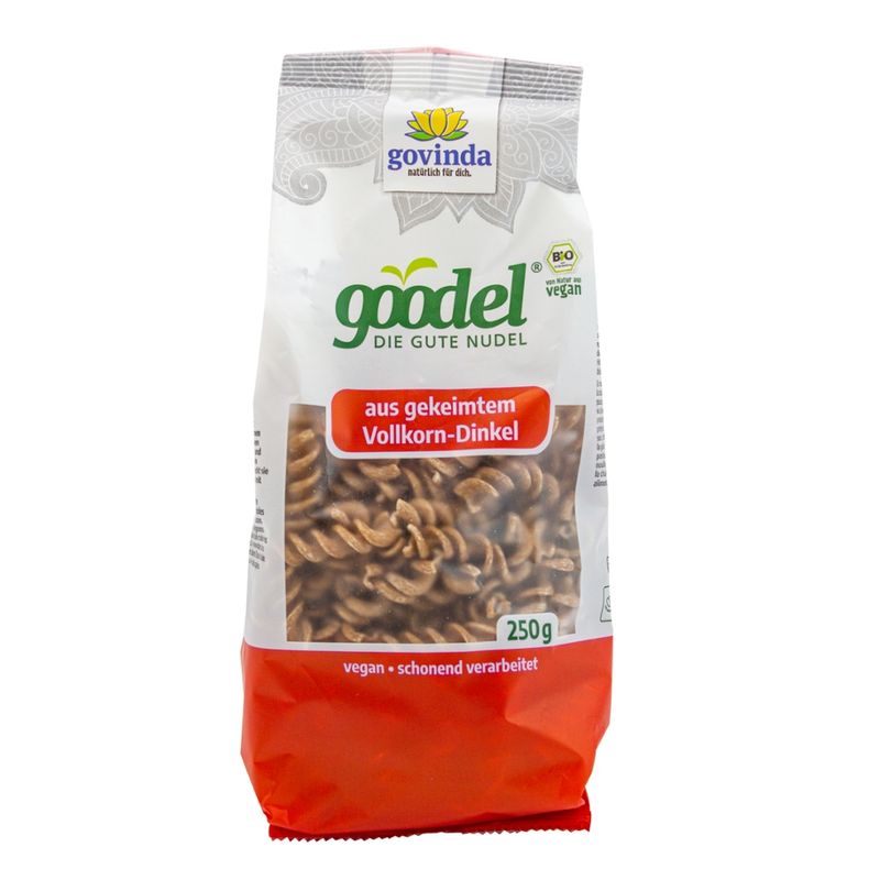 Govinda goodel DIE GUTE NUDEL aus gekeimtem Vollkorn Dinkel - Produktbild