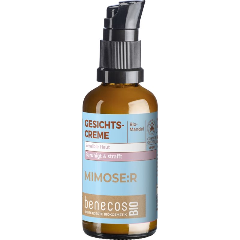 benecos benecosBIO Gesichtscreme BIO-Mandel - MIMOSE:R (Für sensible Haut) - Produktbild