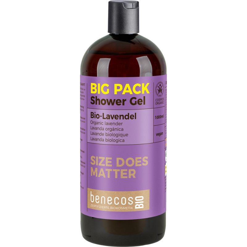 benecos benecosBIO Big Pack 1000 ml Duschgel BIO-Lavendel - URLAUB IN DER PROVENCE - Produktbild